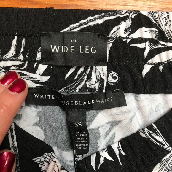 White House Black Market Wide Leg Pants, EUC, XS - Picture 4 of 15